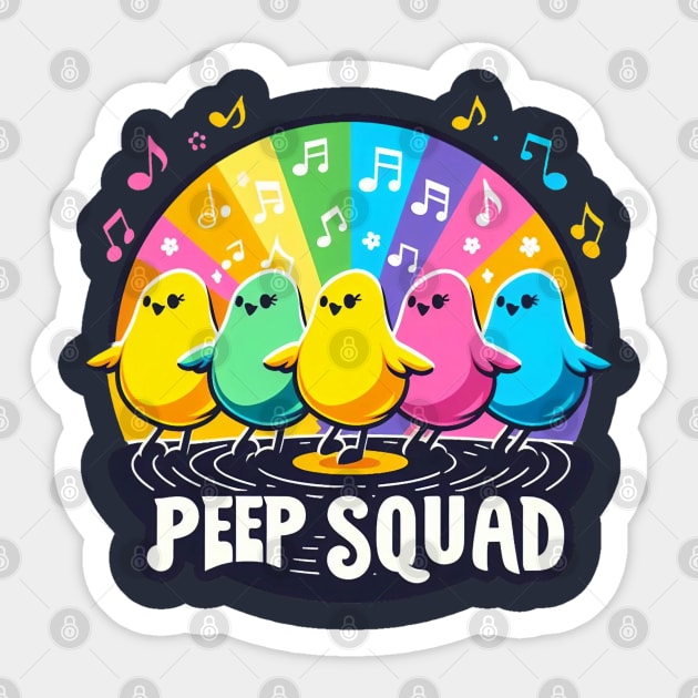 easter peeps vinyl Sticker by BukovskyART